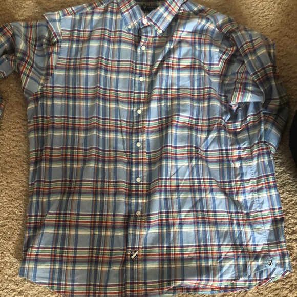 Used Xl Cremieux classics button down multiple colors on shirt - Picture 3 of 4